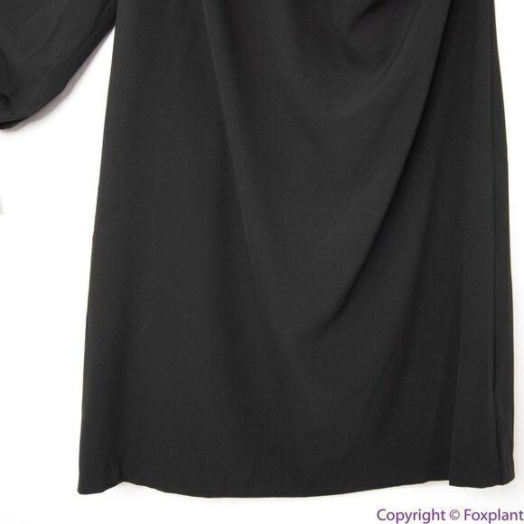 NEW Eloquii Black One Shoulder Dress with Buckle Detail, 18‎ - Picture 6 of 16